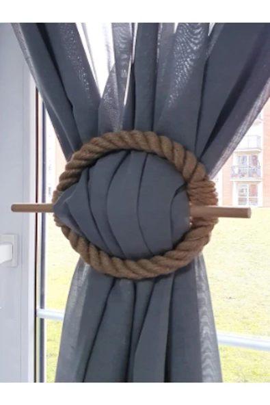 Yuvarlak Kravat Perde Bağ - Resim 4