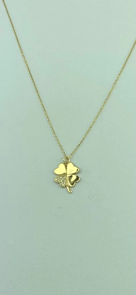 Altın Yonca Kolye 1,66 Gram