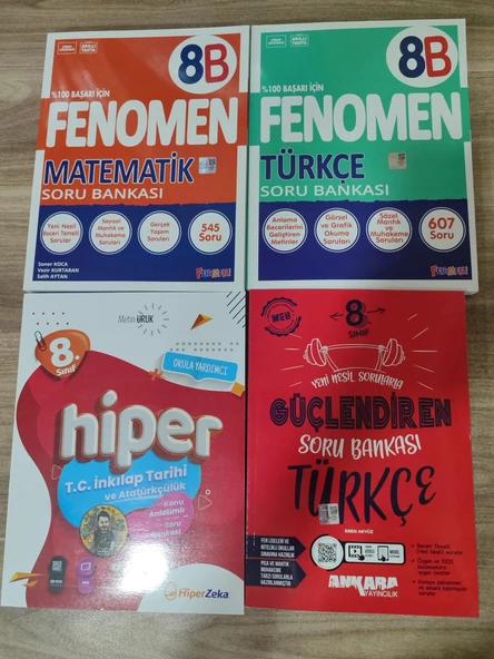 SEVGİ SORU SEPETİ FFENOMEN MATEMATİK B . FENOMEN FEN BİLİMLERİ B . HİPER T.C. İNKİLAP .. ANKARA TÜRKÇE