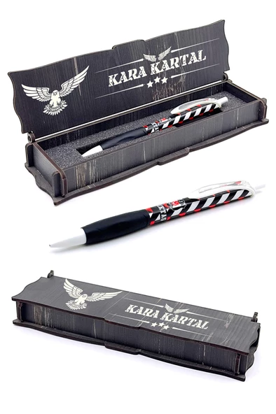 Beşiktaş Orijinal Lisanslı Versatil Uçlu Kalem 0.7 Hediyelik Ahşap Kutulu - 9