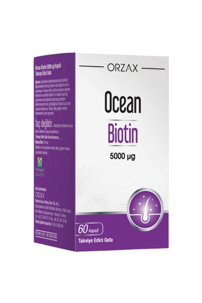 Ocean Biotin 5000 Mcg 60 Kapsül