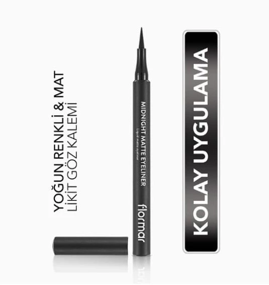 Flormar Midnight Matte Eyeliner Black 001