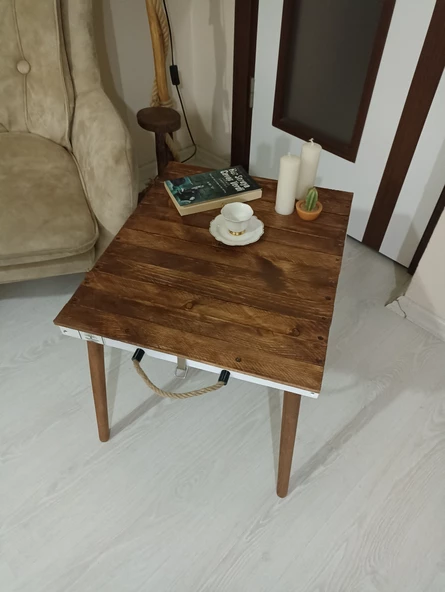 Kahve Ahşap Masa - 4