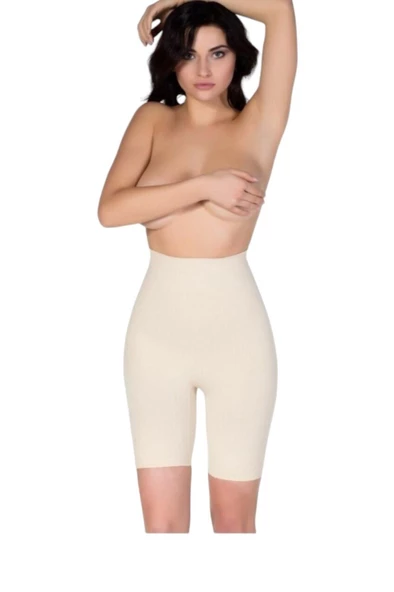 Kadın Selülit Giderici 2 Beden Ince Görünüm Seamless Dikişsiz Toparlayıcı Silikonlu Korse