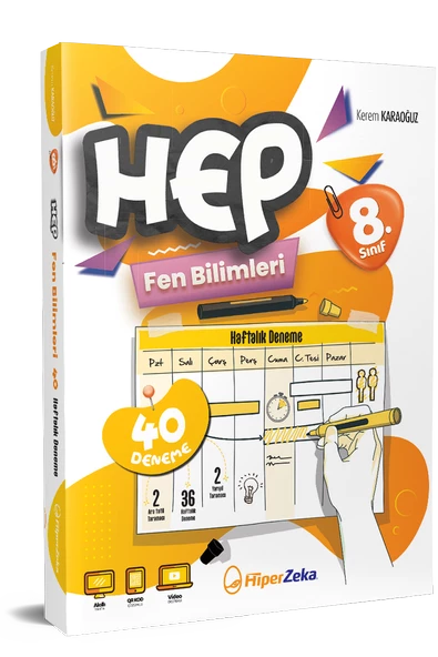 8. Sınıf Haftalık HEP Fen Bilimleri 40 Deneme