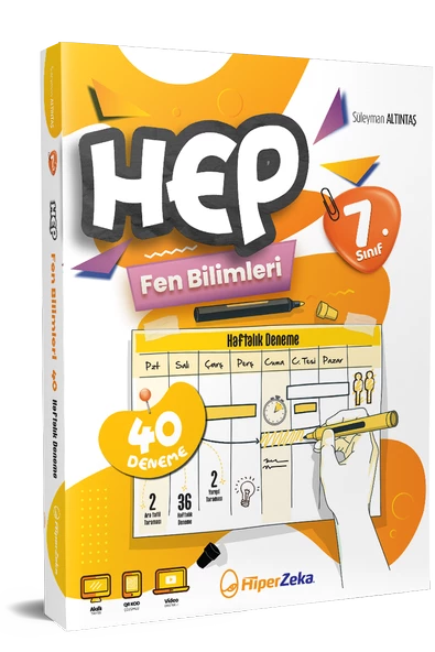 7. Sınıf Haftalık HEP Fen Bilimleri 40 Deneme