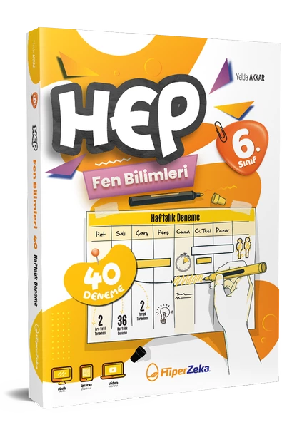 6. Sınıf Haftalık HEP Fen Bilimleri 40 Deneme