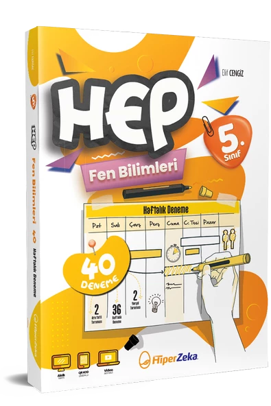 5. Sınıf Haftalık HEP Fen Bilimleri 40 Deneme