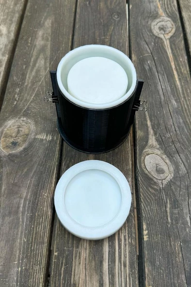 PYKSİS Dairesel Büyük Kapaklı Kasnaklı Silikon Kap Kalıbı - Resim 5