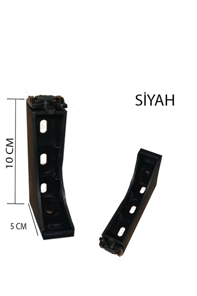 Dekoratif Ray Montaj Aparatı Uzun Ayak 10 Cm 4 Adet