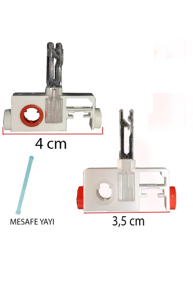 Dikey Perde Vagonu ve Mesafe Yayı 5 ADET H  Tipi  Uyumlu Değiştirilebilir