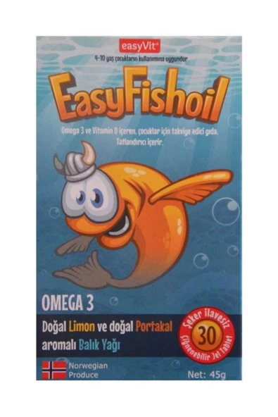 EasyFishoil Omega 3 30 Çiğnenebilir Jel Tablet - 1