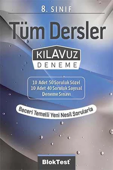 Bloktest 8.Sınıf Tüm Dersler Kılavuz Deneme Sınavı