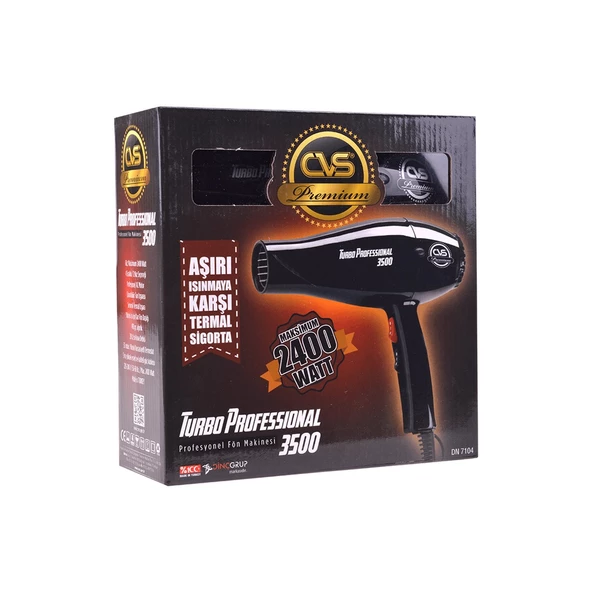 CVS DN 7104 SAÇ KURUTMA MAKİNES SİYAH 2400W - 2