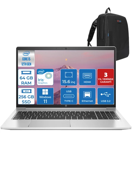 Hp Proobok 450 G9 Intel Core I5 1235U 64GB 256GB SSD Windows 11 Home 15.6" Fhd Taşınabilir Bilgisayar HP9M3R3ATWH07