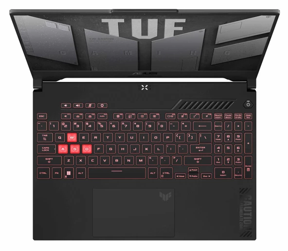 Asus Tuf Gaming F15 FX507VV-LP242 13. Nesil Intel I7-13620H 64GB Ddr5 Ram  512GB SSD WINDOWS11PRO 15.6 Inç Fhd 144Hz 8GB/RTX4060 140W Taşınabilir Bilgisayar FX507VV-LP24241+WEBLEGELSINÇANTA - Resim 3