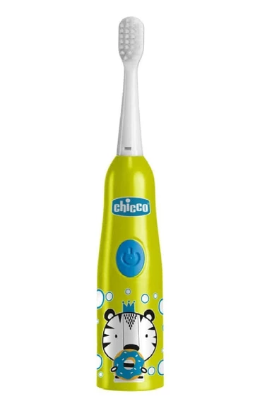 Chicco Çocuklar Için Pilli Diş Fırçası Kaplan (YEŞİL)