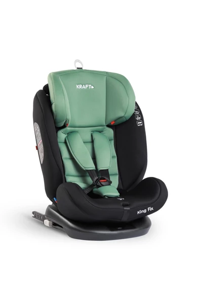 Kraft King Fix 0-36 Kg Top-tether Isofixli 360 Derece Dönebilen Oto Koltuğu Green - 2
