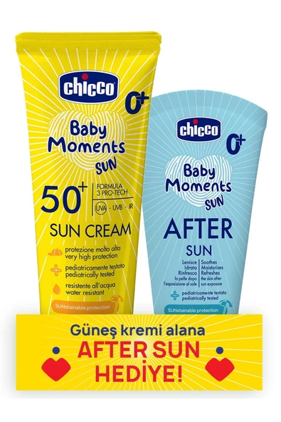 Chicco Güneş Kremi Spf 50+ 75ml & Güneş Sonrası Kremi 150 ml