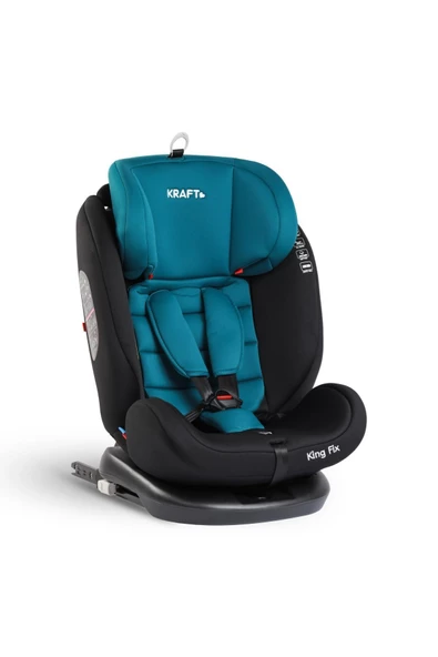 Kraft King Fix 0-36 Kg Top-tether Isofixli 360 Derece Dönebilen Oto Koltuğu Blue - 4