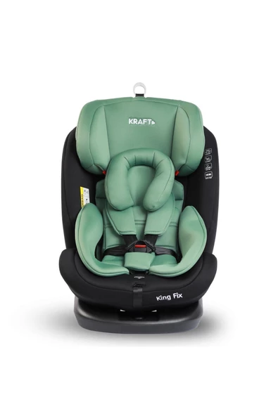 Kraft King Fix 0-36 Kg Top-tether Isofixli 360 Derece Dönebilen Oto Koltuğu Green - 5