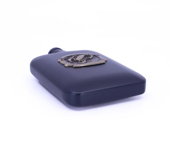 Akrep Kabartma Amblem Paslanmaz Çelik Cep Matarası - Hip Flask 7 OZ - 5