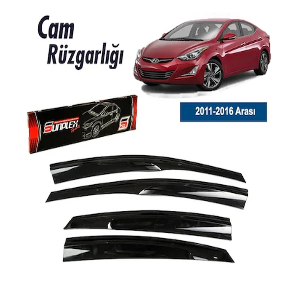 Hyundai Elantra 2011-2016 Arası Mugen Cam Rüzgarlık Sunplex