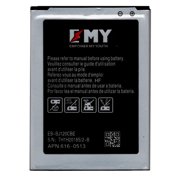 Samsung Galaxy J1 2016 J120 Uyumlu EMY Batarya - Resim 2