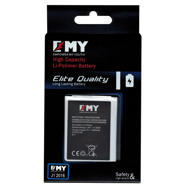 Samsung Galaxy J1 2016 J120 Uyumlu EMY Batarya - Resim 3