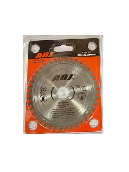 ARJ TCT-574RD 115MMX22.23MMX40T ELMASLI SUNTA KESME TESTERESİ