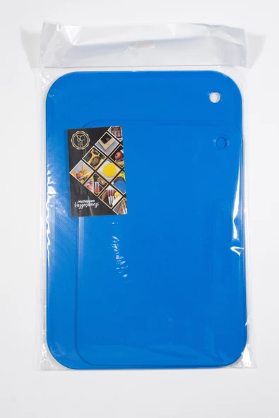 Solingen 2'li Flexy Polietülen Kesme Tahtası Bükülebilir Koyu Mavi