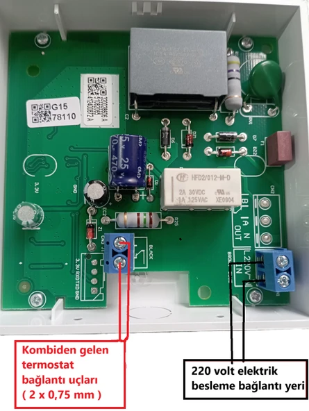 Syntech kablosuz Programlanabilir Oda Termostatı SYN 177 RF - 4