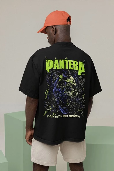 Pantera Far Beyond Driven Baskılı Unisex Oversize Rock Metal Tişört