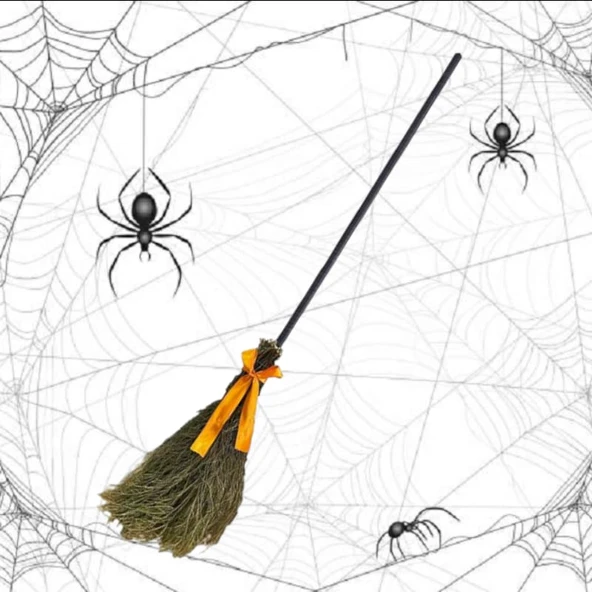 Cadılar Bayramı Cadılar Bayramı Cadı Süpürgesi 150cm