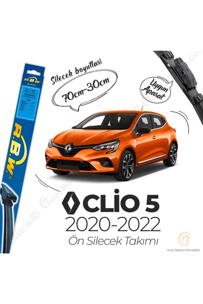 Rbw Renault Clio 5 Muz Silecek Takımı (2020-2022)