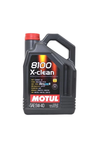 Motul 8100 X-Clean 5W40 4 Litre