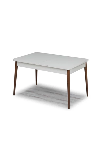FLORİT MOBİLYA Oya Serisi 80x130 Açılabilir,6 Kişilik Mutfak Masası Takımı, Yemek Masası Takımı, Masa Takımı- Gri - 3