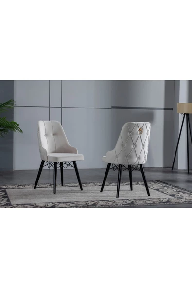 FLORİT MOBİLYA 6 ADET PAPEL MUTFAK SANDALYESİ,YEMEK ODASI SANDALYESİ,SALON SANDALYESİ - 1