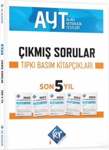 AYT 2020-2024 SON 5 YIL ÇIKMIŞ TIPKI BASIM KİTAPÇIKLAR  KR AKADEMİ