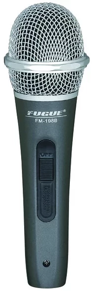 Fugue Fm-198b Mikrofon Kablolu Gümüş Başlıklı Dinamik Tek Yönlü