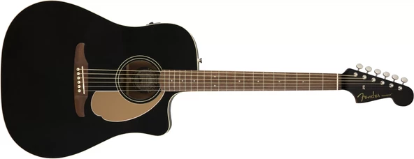 Fender Redondo Player Jetty Black Elektro Akustik Gitar