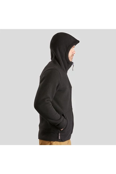 DECATHLON Erkek Sıcak Tutan Outdoor Polar Kışlık Mont/kar Montu - Siyah - Sh500 - 3