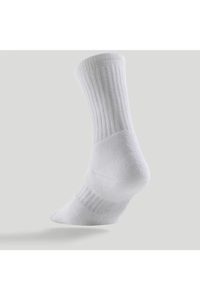 DECATHLON Artengo Tenis Çorabı - Uzun Konçlu - 3'lü Paket - Beyaz - Rs 500 - 4