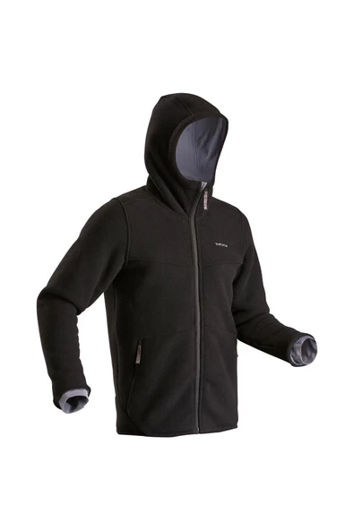DECATHLON Erkek Sıcak Tutan Outdoor Polar Kışlık Mont/kar Montu - Siyah - Sh500 - 5