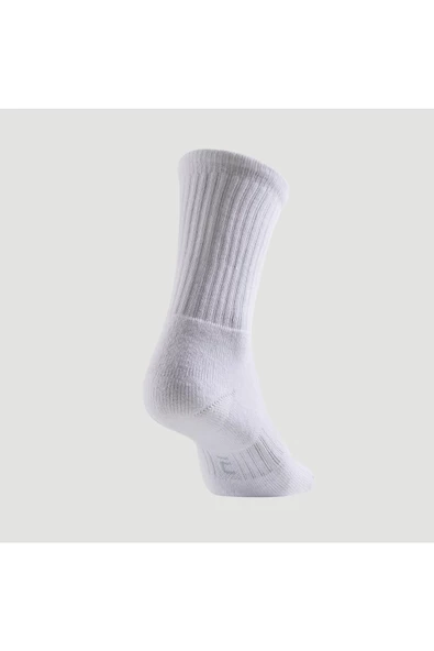 DECATHLON Artengo Tenis Çorabı - Uzun Konçlu - 3'lü Paket - Beyaz - Rs 500 - 5