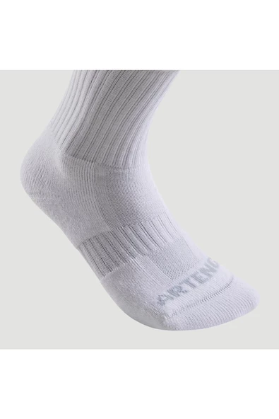 DECATHLON Artengo Tenis Çorabı - Uzun Konçlu - 3'lü Paket - Beyaz - Rs 500 - 6