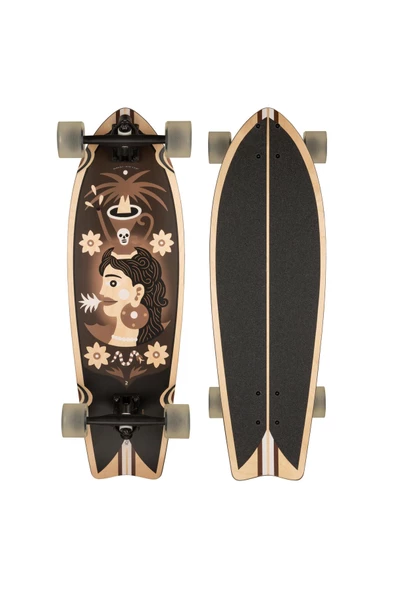 DECATHLON Longboard - Mystic Wood - Fısh 500