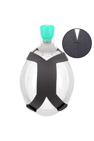 DECATHLON SUBEA Easybreath 500 Yetişkin Su Altı Keşif Maskesi - Gri - 4