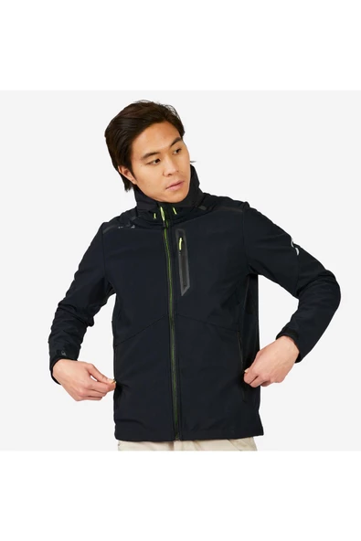 DECATHLON Erkek Softshell Mont - Siyah - Sailing 900