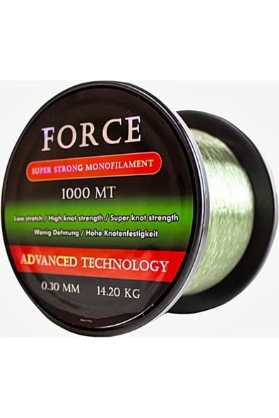 Force 1000 Mt Yeşil Sazan Yayın Alabalık Turna Misinası